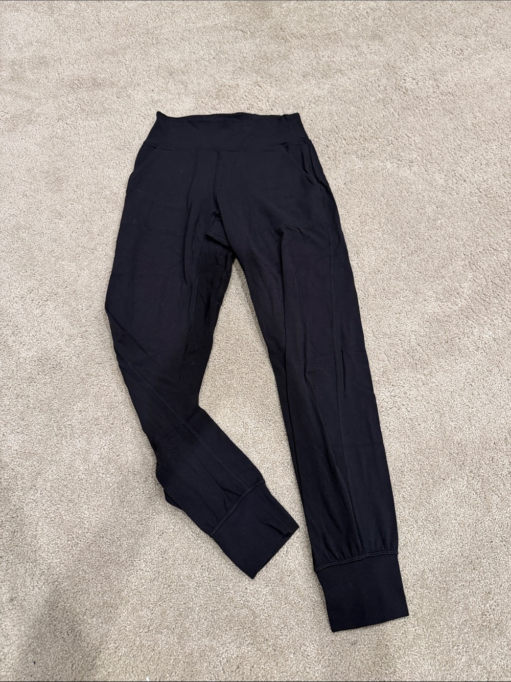 Women's Black High-Rise Jogger Pants